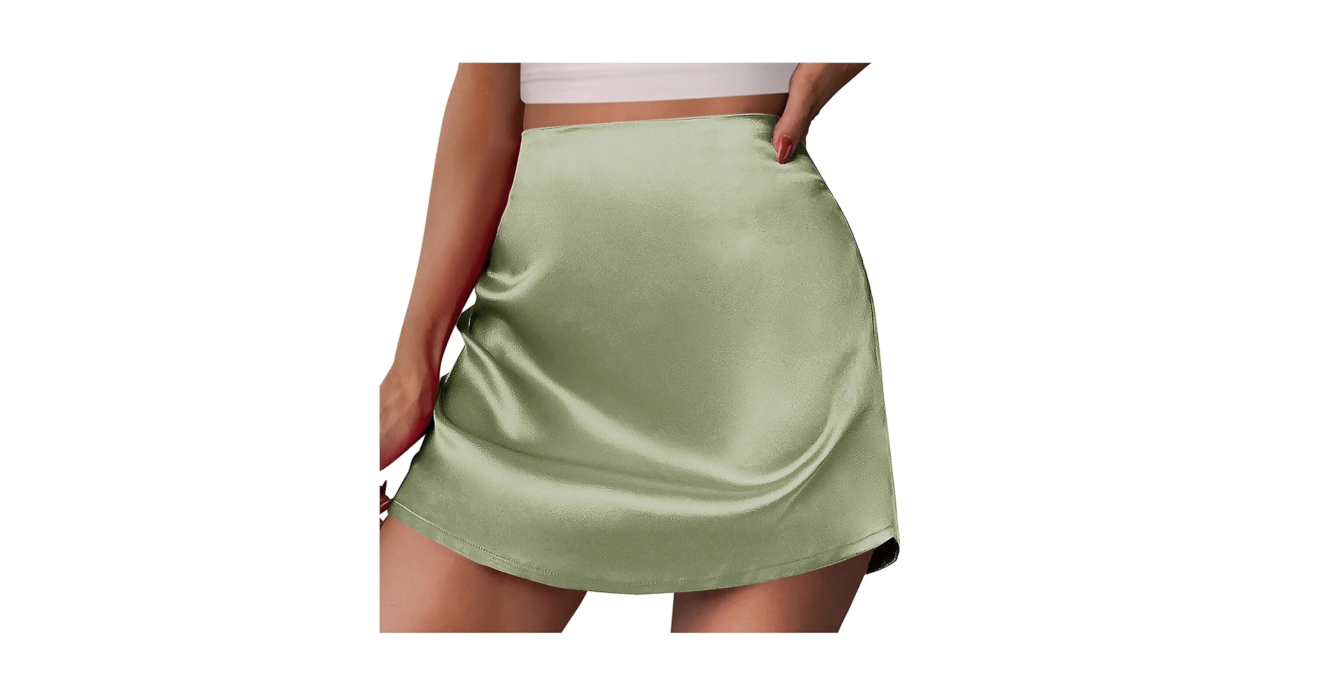 RIU Satin twill mini skirt ネイビー S Satin twill mini skirt – Riu